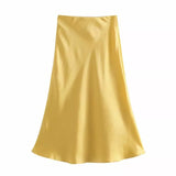 Aurelia Satin Skirt