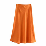 Aurelia Satin Skirt