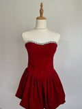 Ruby Velvet Dress