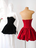 Ruby Velvet Dress (On hand)