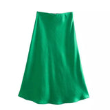 Aurelia Satin Skirt