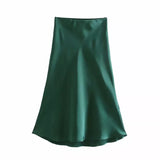 Aurelia Satin Skirt