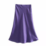 Aurelia Satin Skirt