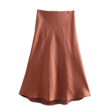 Aurelia Satin Skirt