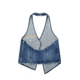 Czarina Denim Halter Top