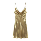 Gwyneth Metallic Dress