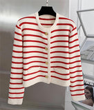 Penny Striped Knitted Overshirt