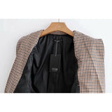 Seri Plaid Blazer