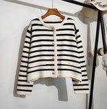 Penny Striped Knitted Overshirt