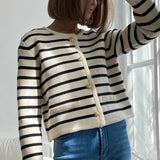 Penny Striped Knitted Overshirt