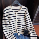 Penny Striped Knitted Overshirt